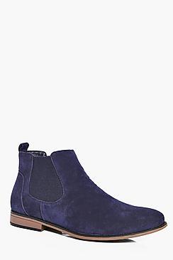 Boohoo Faux Suede Chelsea Boots