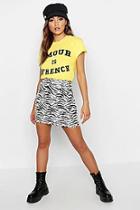 Boohoo Amour Is French Slogan T-shirt
