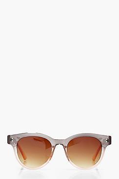 Boohoo Lisa Ombre Frame Retro Sunglasses