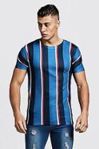 Boohoo Vertical Stripe Muscle Fit T-shirt