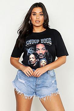 Boohoo Plus Snoop Dog Licensed T-shirt