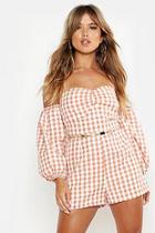 Boohoo Twist Ring And Block Chain Belt