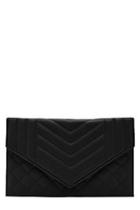Boohoo Kerry Mixed Quilt Clutch With Chain