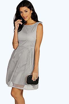 Boohoo Boutique Sarah Oversized Mesh Prom Dress