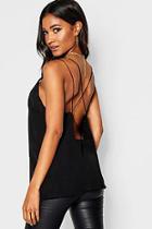 Boohoo Woven Satin Strap Cami