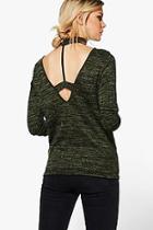 Boohoo Petite Amelia Knitted Choker Strap Back Top