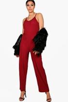 Boohoo Maya Ribbed Jumpsuit