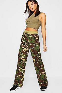 Boohoo Camo Wide Leg Jogger
