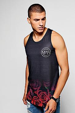 Boohoo Skate Man Sublimation Racer Vest