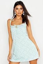 Boohoo Bust Cup Detail Floral Fit & Flare Sundress