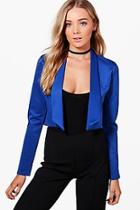 Boohoo Lapel Crop Blazer