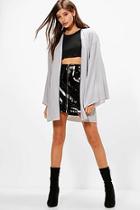 Boohoo Wide Sleeve Kimono Cardigan