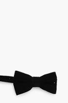 Boohoo Black Velvet Bow Tie