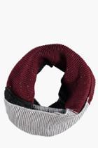 Boohoo Nepp Colour Block Snood Burgundy