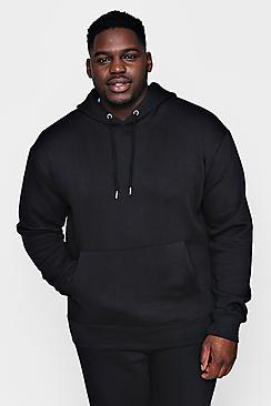 Boohoo Big And Tall Basic Fleece Over The Head Hoodie