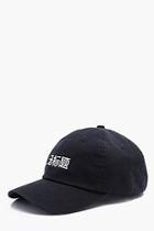 Boohoo Cotton Twill Chinese Embroidered Cap