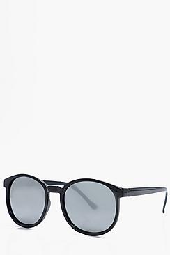 Boohoo Mirrored Lense Round Frame Sunglasses