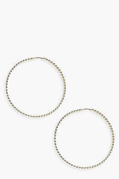 Boohoo Lucia Twisted Hoop Earrings