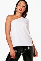 Boohoo Sophie Oversized One Shoulder T-shirt