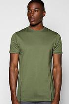 Boohoo Skater Length T Shirt With Front Zips
