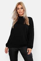 Boohoo Plus Oversized High Neck Sweatshirt