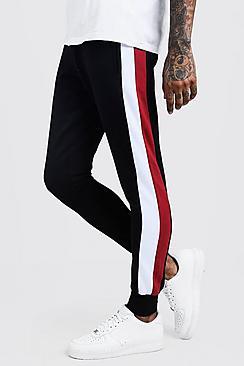 Boohoo Slim Fit Side Panel Joggers