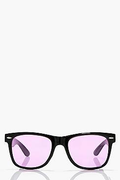 Boohoo Amy Pastel Lens Retro Sunglasses