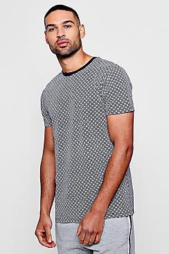 Boohoo All Over Geo Print T-shirt
