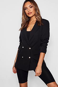Boohoo Emily Pocket Military Blazer