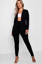 Boohoo Plus Ella Crepe Fitted Suit