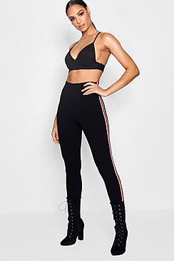 Boohoo Lydia Side Stripe Legging
