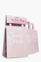 Boohoo Team Bride Hen Party Gift Bags 5 Pack