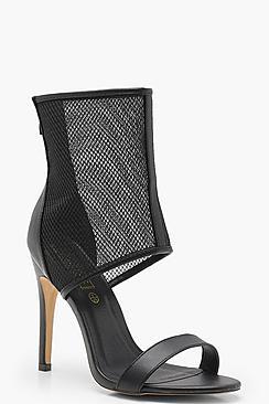 Boohoo Hannah Mesh Upper Sandals