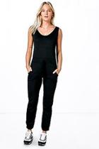 Boohoo Ruby Casual Fleece Draw Cord Jogger Jumpsuit