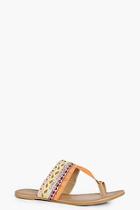 Boohoo Alice Mixed Print Toe Part Sandal