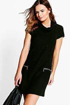 Boohoo Maria Cowl Neck Mini Dress
