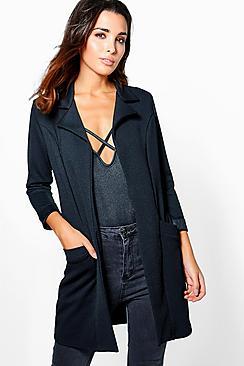 Boohoo Eva Waffle Pocket Duster