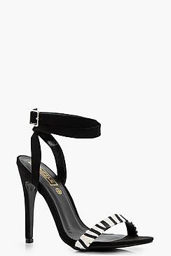 Boohoo Sofia Wrap Ankle 2 Part Sandal
