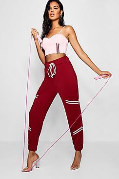Boohoo Stripe Panel Detail Joggers