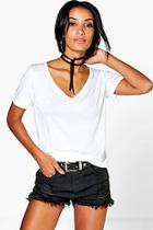 Boohoo Ruby Supersoft V Neck Tee