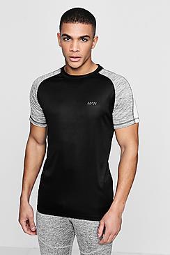 Boohoo Active Raglan Colour Block Gym T-shirt