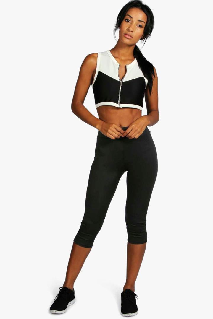 Boohoo Imogen Fit Basic Capri Legging Black
