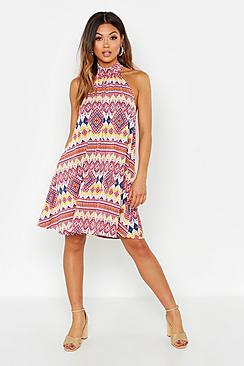 Boohoo Native Swing Turtle Neck Dress