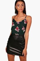 Boohoo Tall Emery Dark Woven Cami