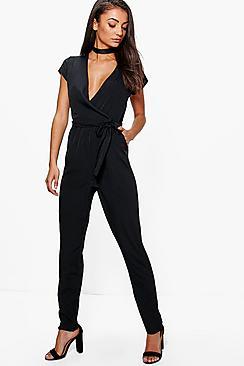 Boohoo Tall Woven Jumpsuit