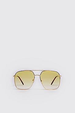 Boohoo Vintage Frame Aviator