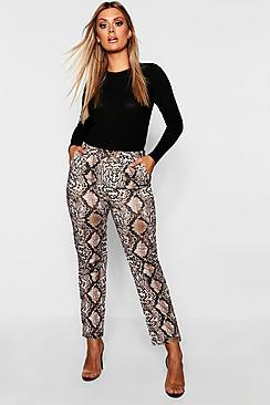 Boohoo Plus Snakeskin Tailored Trouser