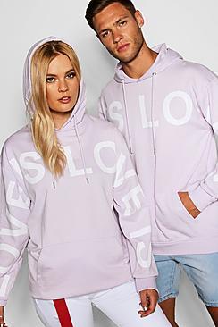 Boohoo Pride Love Is Hoodie In Loose Fit