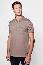 Boohoo Woven Short Sleeve Overhead Shirt