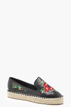 Boohoo Eleanor Floral Embroidered Espadrilles